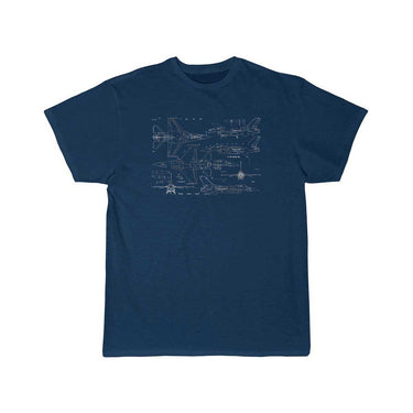 F16 Jet Aircraft Fighter Jet Blueprint Design T SHIRT THE AV8R
